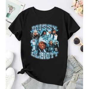 Missy Elliott T-Shirt Bootleg 2024 Tour Rap Music Fan Hip Hop Graphic Tee